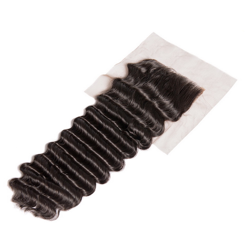 Virgin Hair Deep Wave 4x4 5x5 6x6 7x7 Transparent Lace Closure - 图片 4